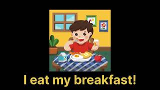 My Morning Routine - English Lesson For Kindergarten - Flash Cards