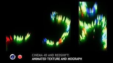 [Preview] Cinema 4D and Redshift: Animated Textures to Mograph