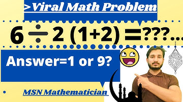 6÷2(1+2)=???|| Viral Math problem|| Find correct answer|| MSN Mathematician||