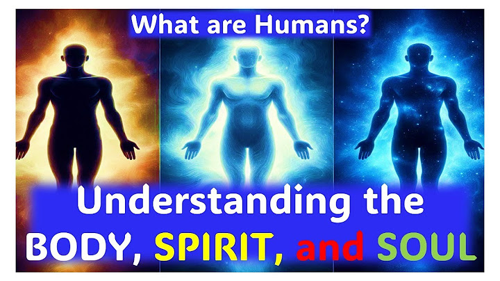 MIND, BODY, SPIRIT and SOUL - What are YOU as a HUMAN?