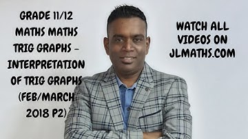 GRADE 11/12 MATHS TRIG GRAPHS - INTERPRETATION OF TRIG GRAPHS (FEB/MARCH 2018 P2)