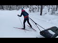 Kidrunner ski ski trailer testing  zo roys first test