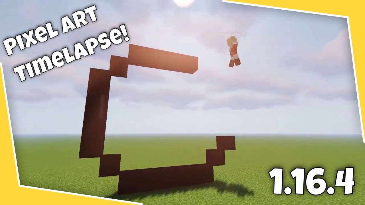Smile!  A Minecraft Pixel Art Timelapse