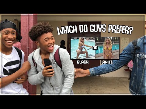 Which Do Guys Prefer? Black Or White Girls | High School Edition