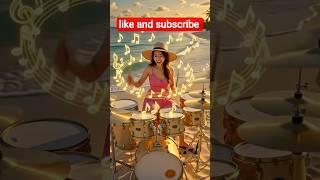 Drums instrument music, Instruments played a beautiful girl #drumeducation #music #drumpractice