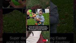 Super dad creates beeping Easter eggs so his visually impaired can participate in Easter egg hunts