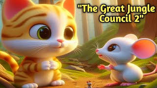 The Great Jungle Council 2 (tom and jerry)3d Cartoons Story | CARTOONS FOR KIDS