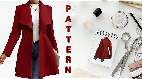 Don’t Miss This 🤩 Easy Coat Pattern Tutorial! Simple Pattern Making Tips for Beginners! 📏✂️