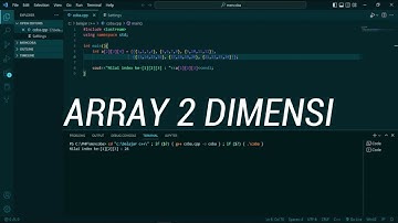 ARRAY 2 DIMENSI