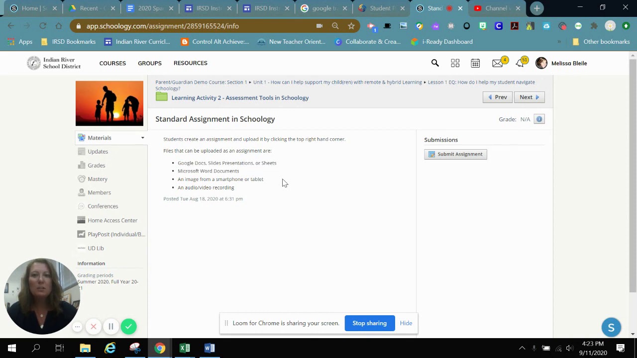 schoology assignment not loading