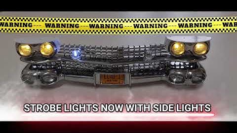 Updated Ecto-1  Strobe Lights With Side Lights for the 1/8 Scale  Build The Ghostbusters Ecto-1