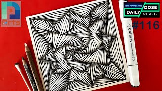 Relaxing artwork using Zen Doodles - Daily Dose of Art (#116) screenshot 5