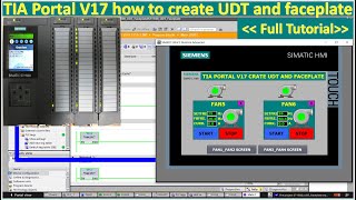 TIA Portal V17 how to create UDT(User-Define Data Type) and connect with PLC S7-1500 (Full Tutorial)