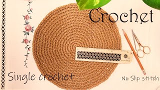 How to Crochet a Perfect Circle: Large,Flat,No lines 코바늘 원형 뜨기