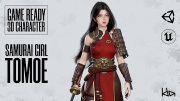 PREVIEW - GAME-READY 3D Character - Samurai Girl Tomoe