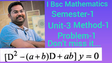 Higher order linear Differential Equations In Telugu ,unit-3@maths naresh eclass