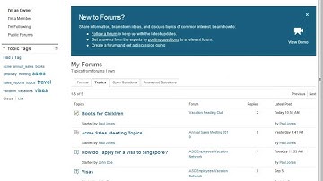 IBM Connections 4.0    Forums Overview