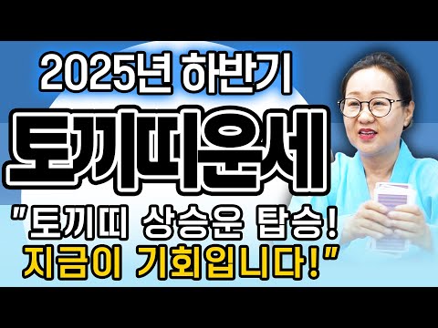 2025년 하반기 토끼띠운세 올해 하반기 생각지도 못한 횡재수로 일확천금 돈벼락 맞고 재물이 끝없이 불어나 초대박나는 63년생 75년생 87년생 99년생 토끼띠 운세