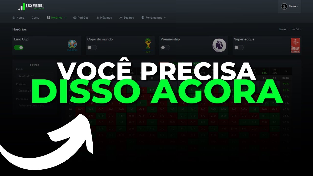 Apresentação Site De Análise Futebol Virtual – Bet365