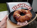 BBQ HOT DOG Rund -  Rezept vom Grill oder Gasgrill. Hot dog around -  Recipes