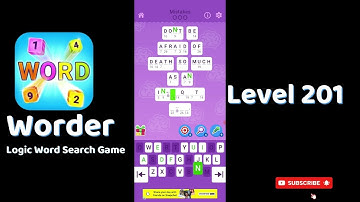 Worder Logic Word Search Level 201 Walkthrough 🧩 | Go Answer 🎮