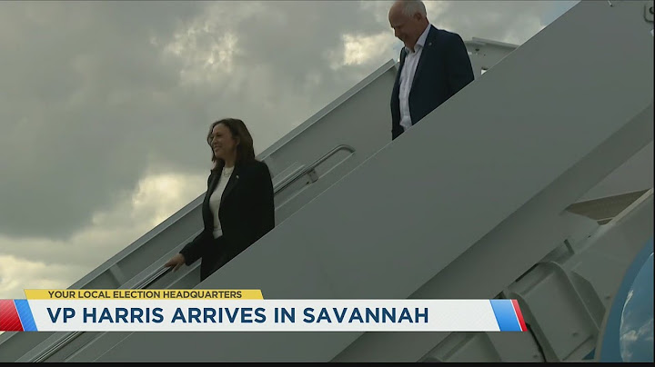 Harris, Walz land in Savannah ahead of rally