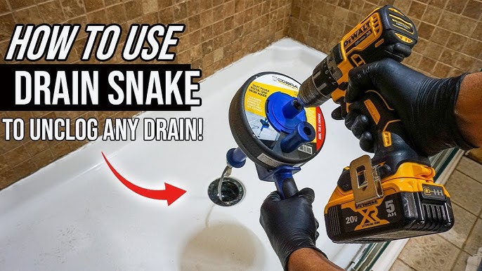 How to Unclog a Bathtub Drain Using a Snake (Drum Auger) 