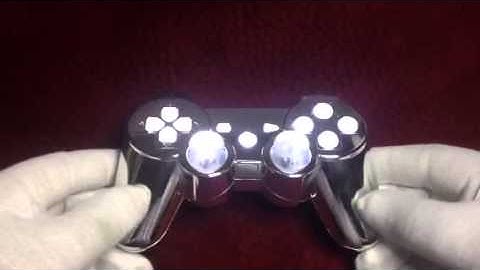 Chrome ps3 controller w white leds