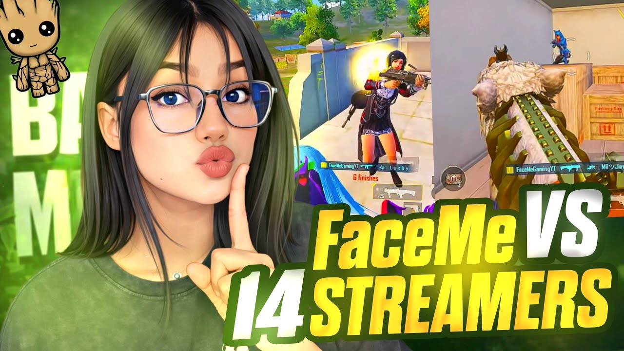 14 Streamers VS FaceMe Gaming🤯 Who Wins? - BGMI - YouTube
