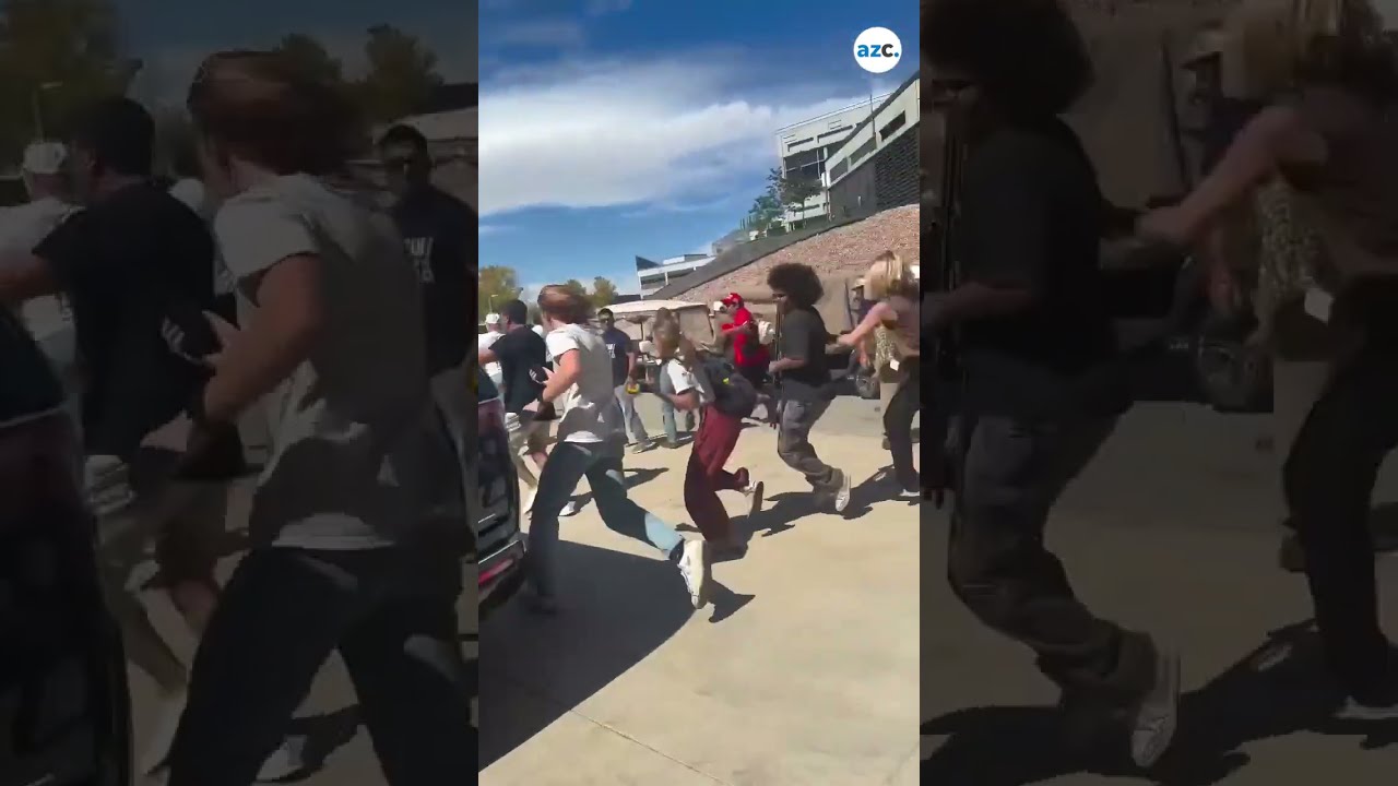 Charlie Kirk Carried Away After Being Shot At Utah Valley University