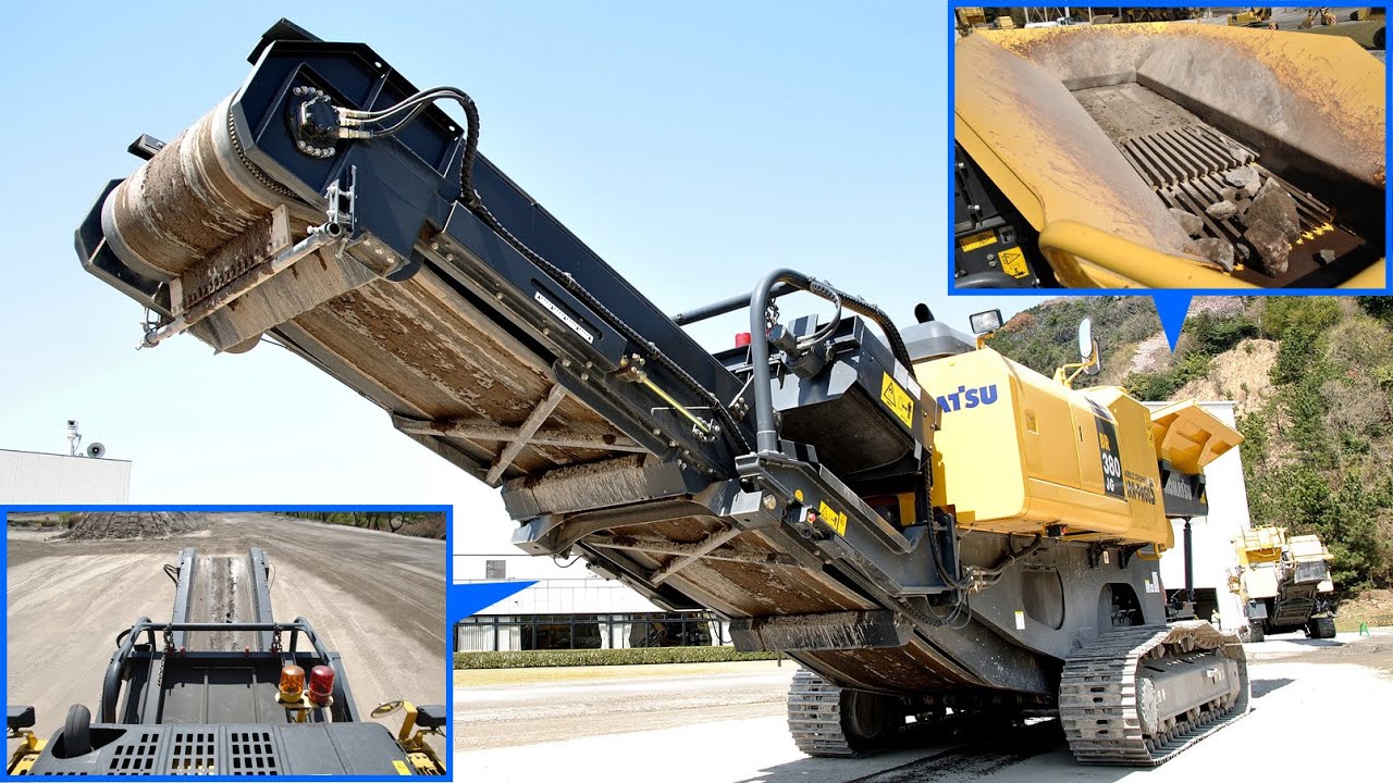 Komatsu mobile crusher BR380JG #mobilecrusher - YouTube