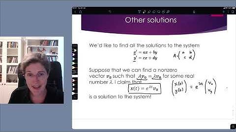 Lecture 6 Part 2: Solving Systems of Linear Differential Equations