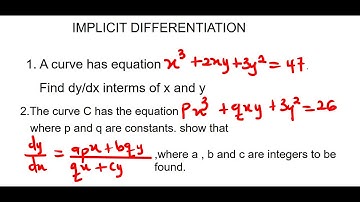 Implicit Differentiation: Constants & Unknowns (Step-by-Step) | RealityMath