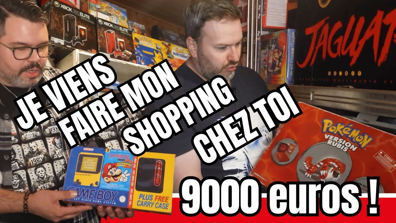 JE VIENS FAIRE MON SHOPPING CHEZ TOI #2 collection jeux vidéo gaming room tour