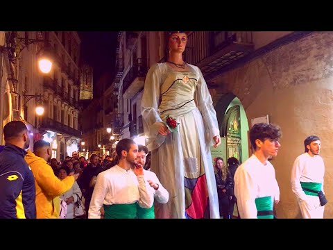 Barcelona Santa Eulàlia Festival 2023 Passejada de les Laies | Parade of Giants