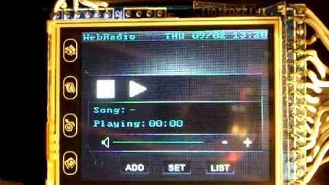 ARM CortexM3 LPC1768 WebRadio