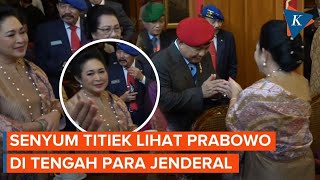 Momen Titiek Soeharto Tersenyum Lihat Prabowo di Tengah Para Jenderal