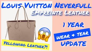 My first LV purchase! Neverfull MM tote bag in Monogram Empreinte leather  in colour Dune. 🤎 Pochette was included. Let the addiction begin lol. : r/ Louisvuitton