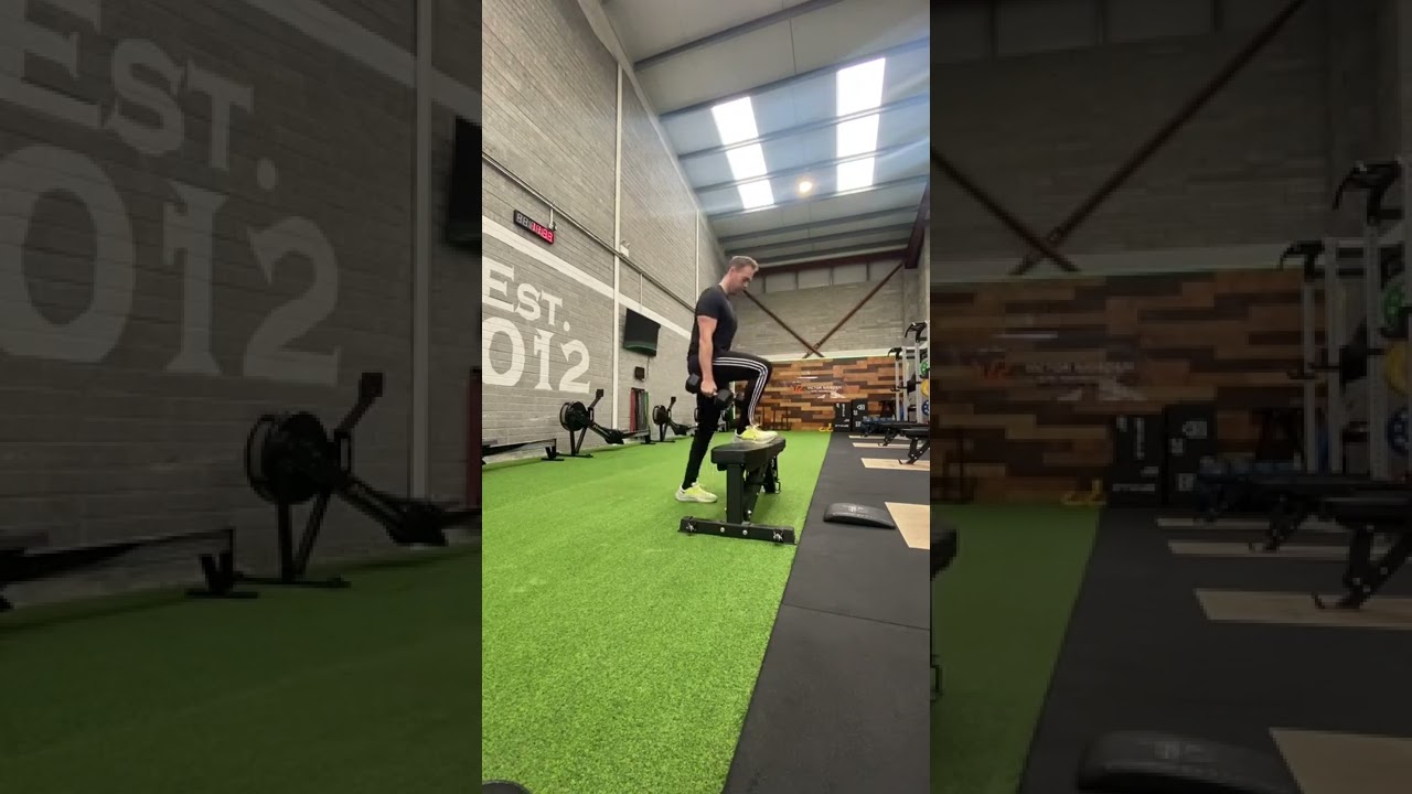 Reverse lunge with Step up and knee drive