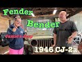 Unraveling jamies vintage jeep story part 8  fender bender with full custom ian roussel