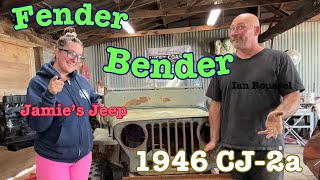 Unraveling Jamie's Vintage Jeep Story: Part 8 - Fender Bender With Full Custom Ian Roussel