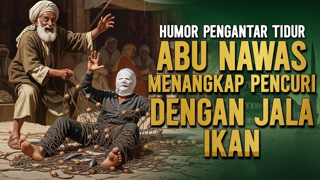 ABU NAWAS MENANGKAP PENCURI DENGAN JALA IKAN || CERITA LUCU PENGANTAR TIDUR