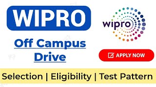 Wipro off campus drive for Fresher's - Apply Now