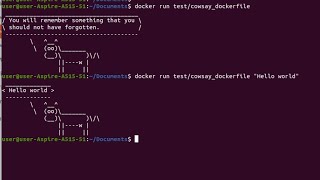 Docker Concepts | Dockerize Cow-Say Application