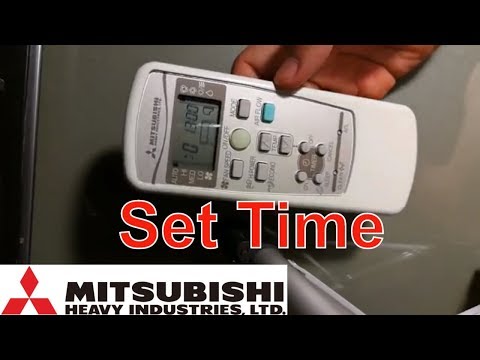 How To Set Up Time In Remote Controller Mitsubishi Heavy