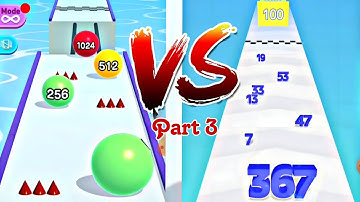 Number Master VS Ball Run 2048| Satisfying ASMR Andriod free play walkthrough| Part 3