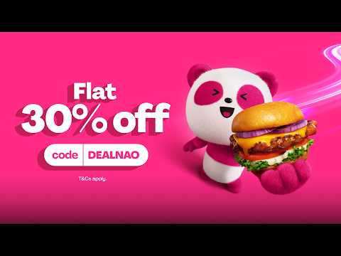 Flat 30% off food you love I Make life delicious.