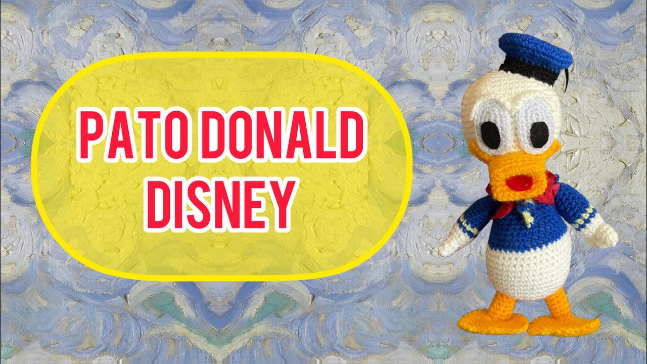 Cómo tejer a PATO DONALD de Disney Amigurumi paso a paso tutorial crochet