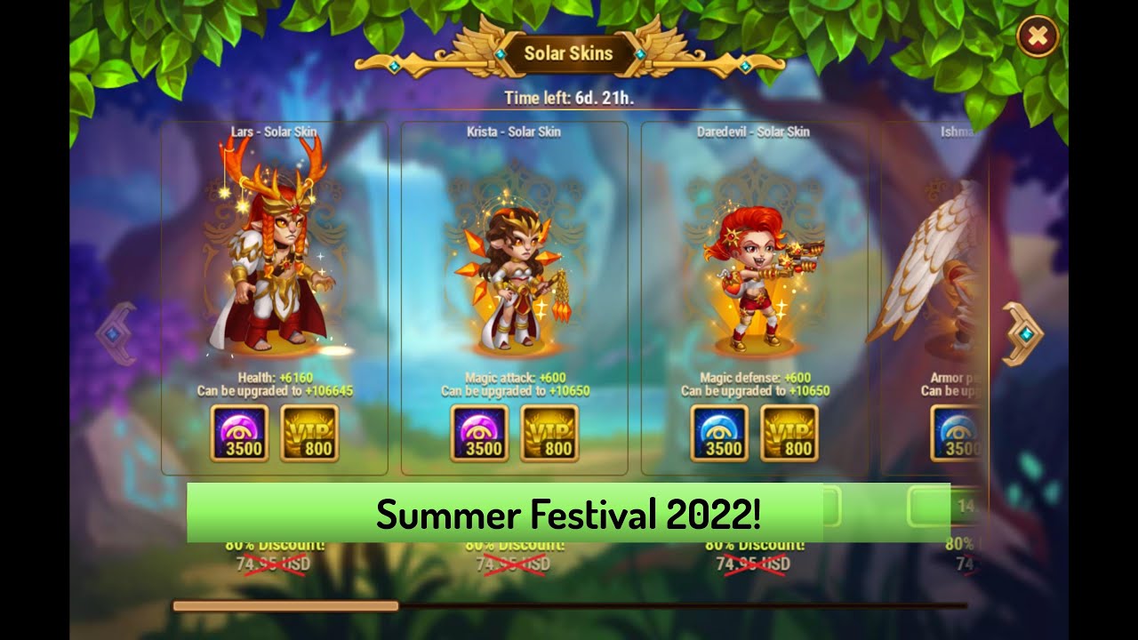 Hero Wars — Summer Festival Stream 2022 YouTube