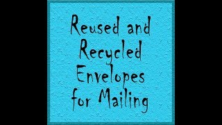 Upcycle old envelopes for mailing - Starving Emma